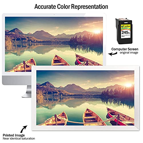 Cartlee 1 Black Remanufactured Pg-245Xl High Yield Ink Cartridges Replacement For Ip2820 Mg2420 Mg2920 Mg2922 Mg2520 Mg2924 Mx492 - Shows Ink Level #TOP2