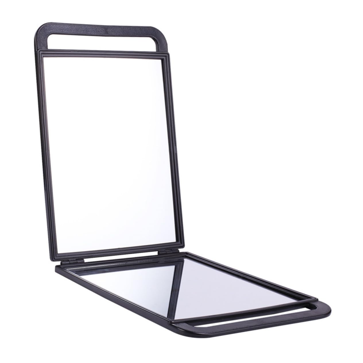 Veemoon Miroir de Maquillage Double Face 1 Grand Format Rectangulaire Portable Professionnel Salon de Coiffure avec Double Poignée pour Voyage et Coiffure