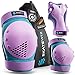 SKATEWIZ Knieschoner Kinder Schoner Inliner Kinder - SMASH Größe S in Blau Violett - Protektoren Kinder Schlittschuhe - Schützer Inline Skates Kinder - Inliner Schoner Kinder Knieschützer
