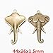 60pcs Mixed Style Vintage Antique Bronze Alloy Animal Elephant &Elephant Head Charms Pendant Jewelry Findings for Jewelry Making Necklace Bracelet DIY (60pcs)