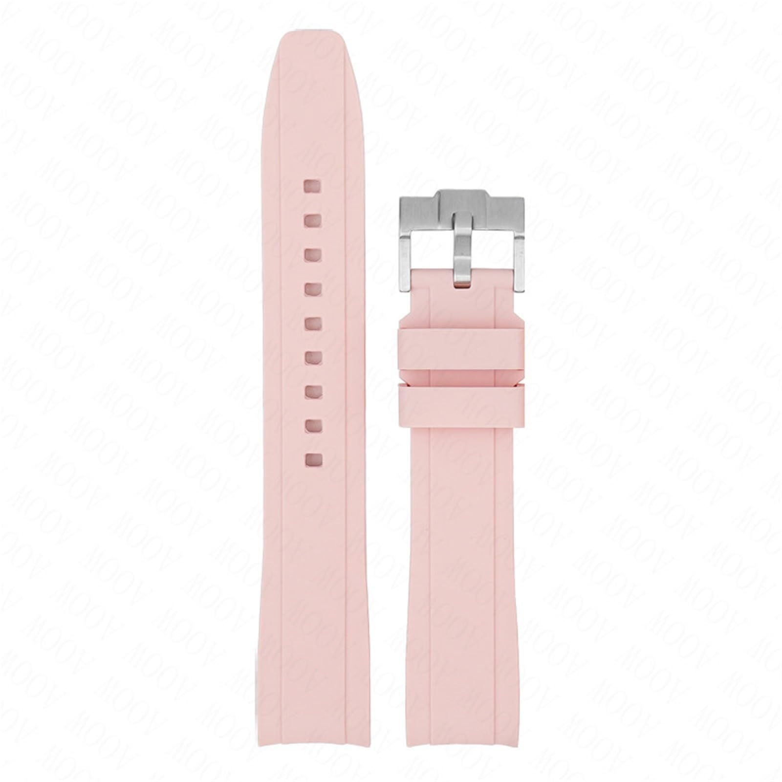 EPANO Cinturino in caucciù con estremità curva 18/19/20/21/22mm cinturino universale in silicone sportivo morbido impermeabile sostituisci cintura braccialetto per uomo donna