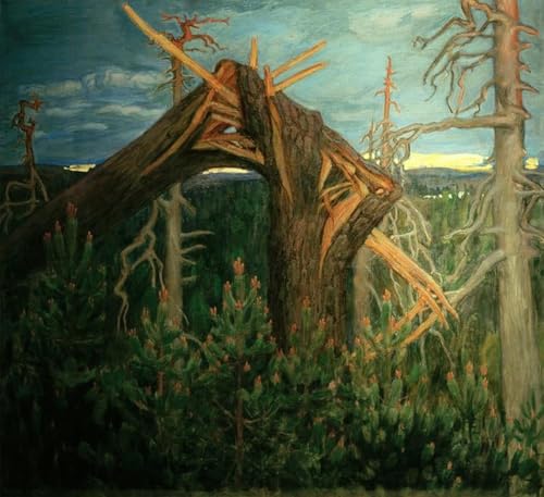 Toile Akseli Gallen Kallela le pin brisé art mural premium