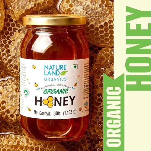 Image of Natureland Organics Honey 500 Gm - Pure - Natural - Organic Honey