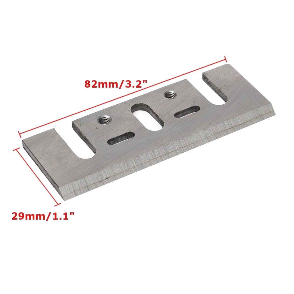 Lames Rabot DeWalt DCP580 82x29x3mm - Acier Rapide HSS Compatible Makita Et Ryobi