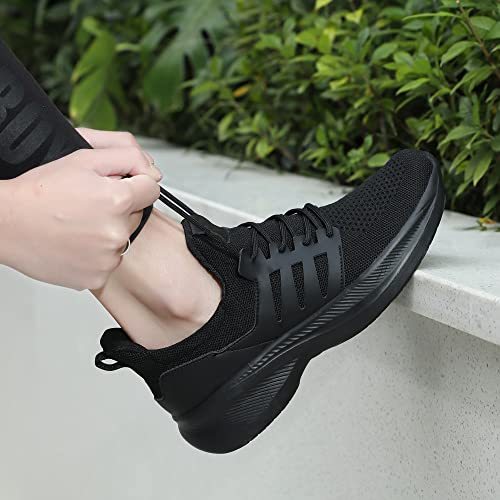 Image of Casbeam Mens Running Shoes Comfortable Lightweight Breathable Walking Shoes Lace-up Shoes Mesh Workout Casual Sports Shoes
