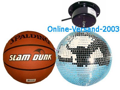 Spiegelbol discobal Ø 30 cm met motor - feestverlichting licht show - Image 5