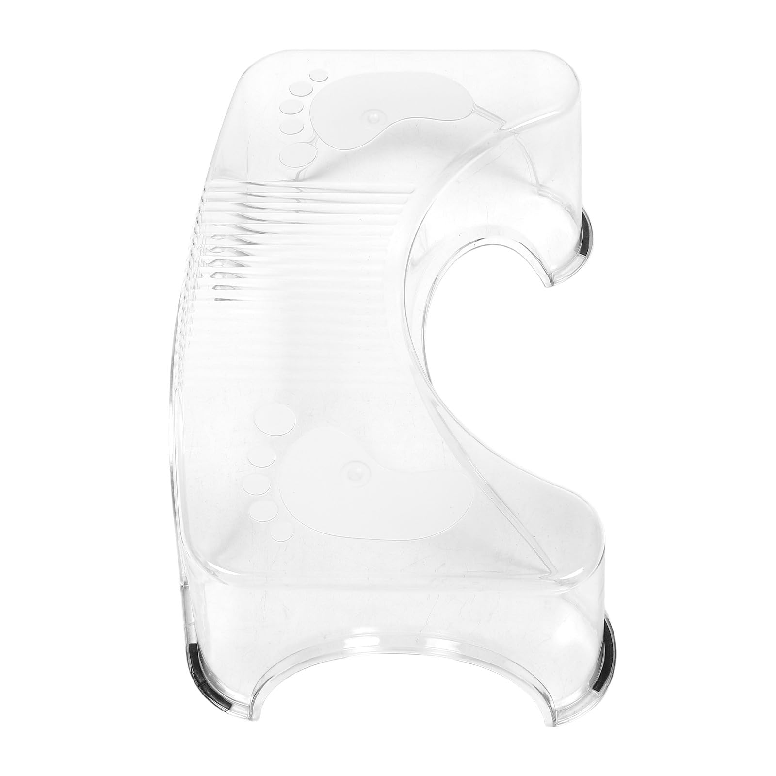 Tabouret de salle de bain transparent et portable Didiseaon