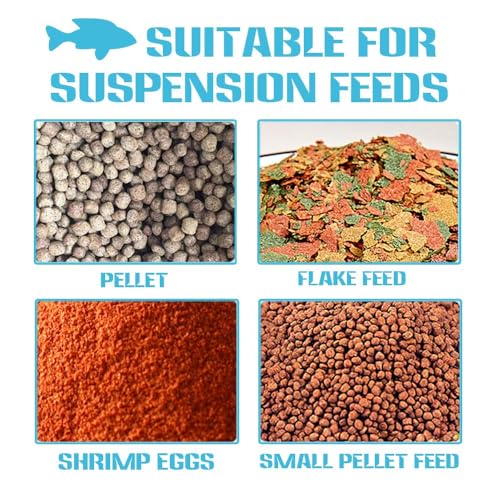 Image of Fish Feeding Ring, Fish Safe Floating Food Feeder Circle Blue, with Suction Cup Aquarium, Square and Round Shape Fish Tank Towels - for Guppy, Betta, Goldfish, Etc (1 Square)