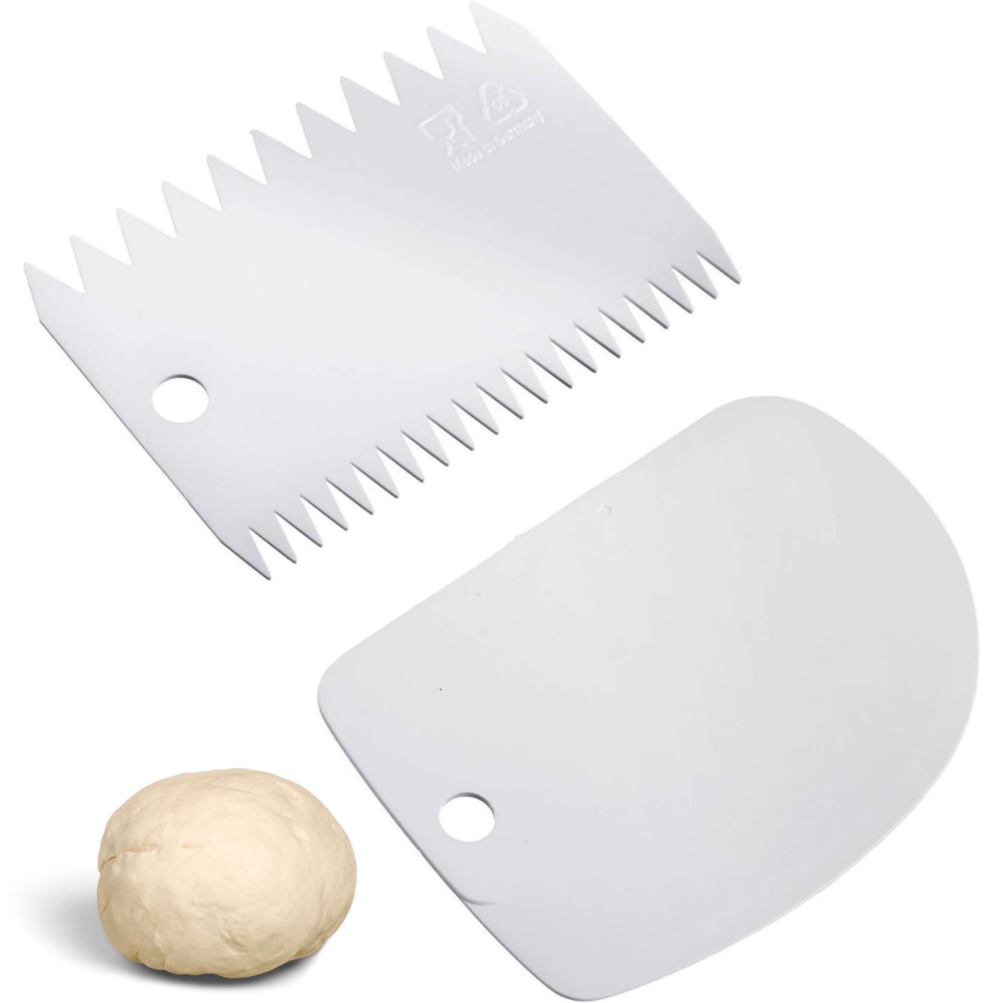 Westmark Schaber- und Kuchengarnierer-Set,2-tlg., Kunststoff, Weiß, 30852270