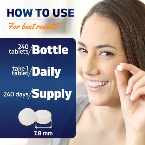 Image of Vitamatic Folic Acid 1000 mcg (1 mg), 240 Vegetarian Tablets | Vitamin B9 (Pack of 3)