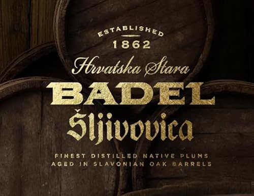 Badel Sljivovica hrvatska stara Rakija - Sliwowitz (Pflaumenbrand/Pflaumenschnaps) 0,5L
