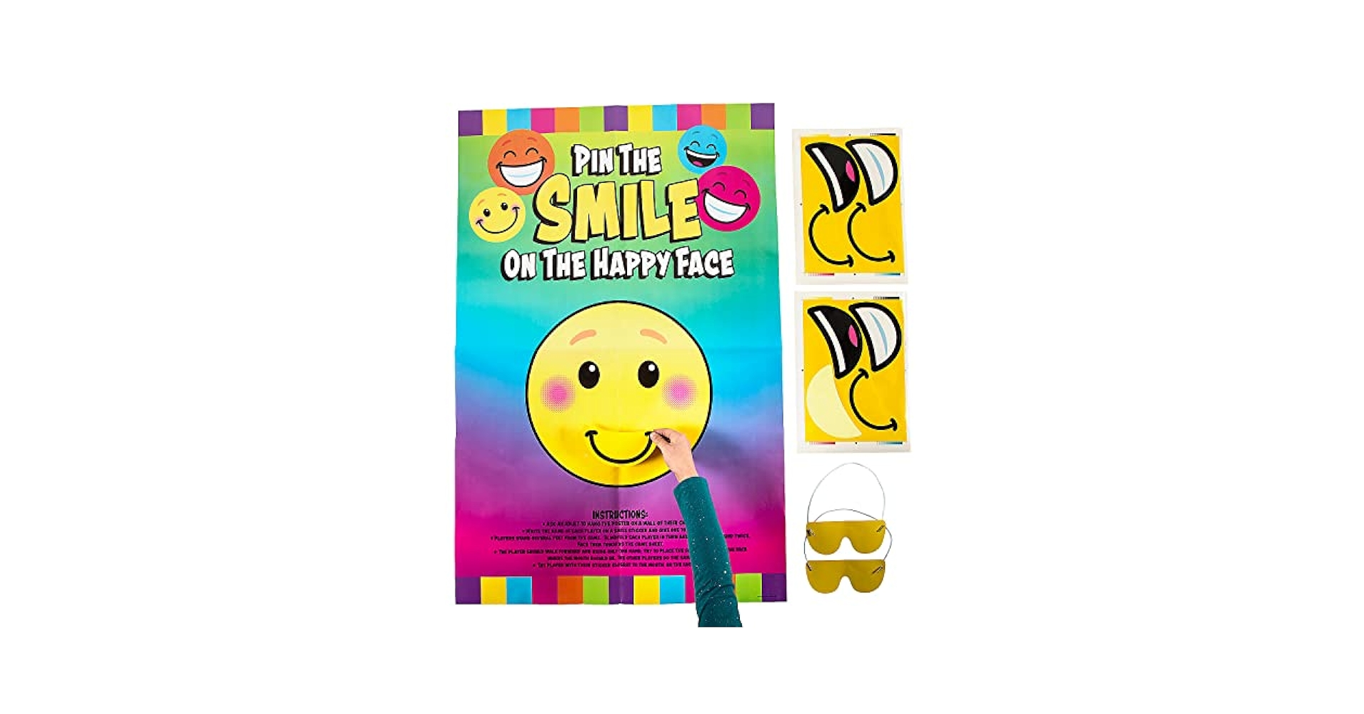 Amazon.com: Fun Express Pin The Smile on The Happy Face Game