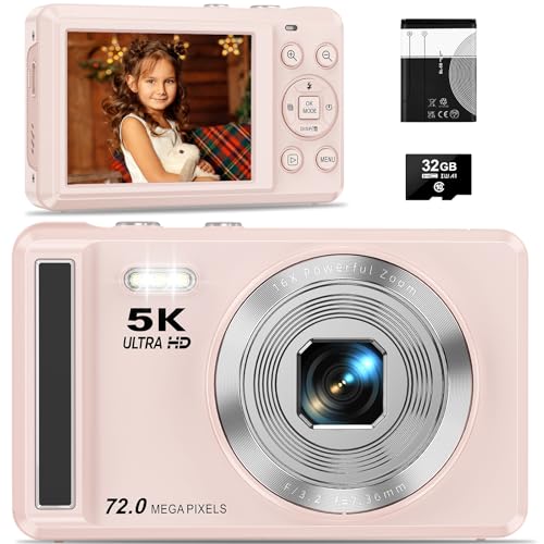 Amazon | デジカメ 5K 7200万画素 AFオートフォーカス デジタルカメラ
