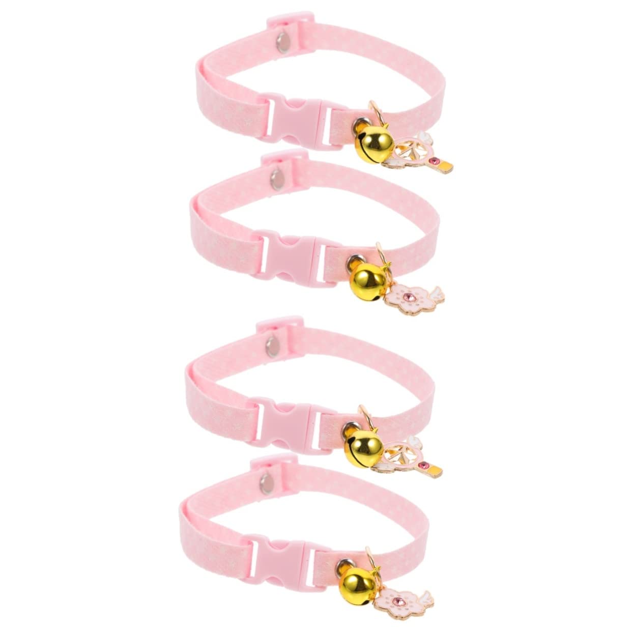 SUPVOX 4 Piezas Collar de Gato Cat Collar Collares de Gato para Gatos niña Collar de Entrenamiento para Gatos Collar Ajustable para Mascotas pequeño Collar de Gatito pequeño Cuello