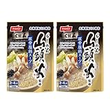 山頭火 とんこつ塩 鍋スープ 鍋つゆ らーめん 山頭火 監修 豚骨塩 鍋スープ ストレートタイプ 1袋×2袋 さんとうか なべスープ ニッスイ 調味料 料理の素 鍋の素