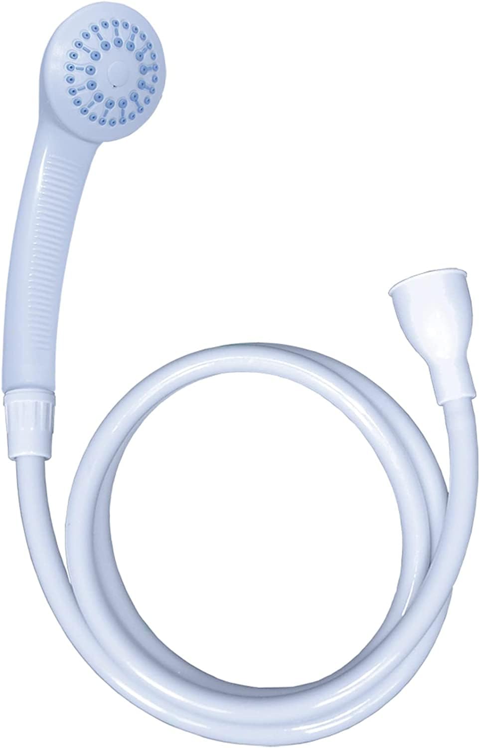 Home Flair White Portable Shower | Push On Tap Shower Head And Hose | Shower Attachment For Bath Taps | | Dog Shower | Camping Shower (1.7M Long. Fits A 2Cm Wide Single Mixer Tap)