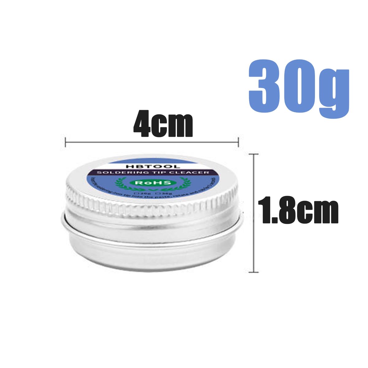 30g Detergenti per punte, Punta del saldatore Pulizia Pasta, Detergente per Punte di Saldatura Pulire e Riparare le Punte del Saldatore