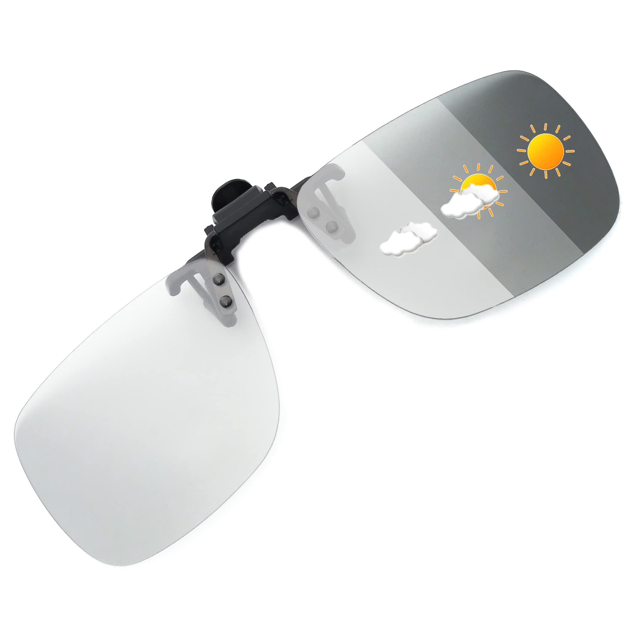 JM Clip Occhiali da Sole Polarizzata con Lenti Flip Up Senza Montatura per Occhiali da Vista…