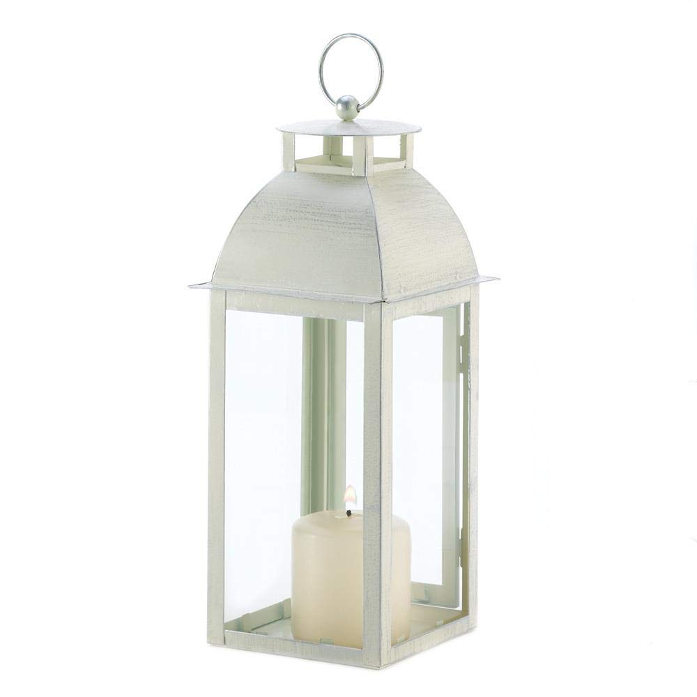 Dayanaprincess Hanging Standing Modern Elegant Charming Distressed Ivory Candle Lantern Indoor Outdoor Decor Ornament Candle Holder Display Unique Design