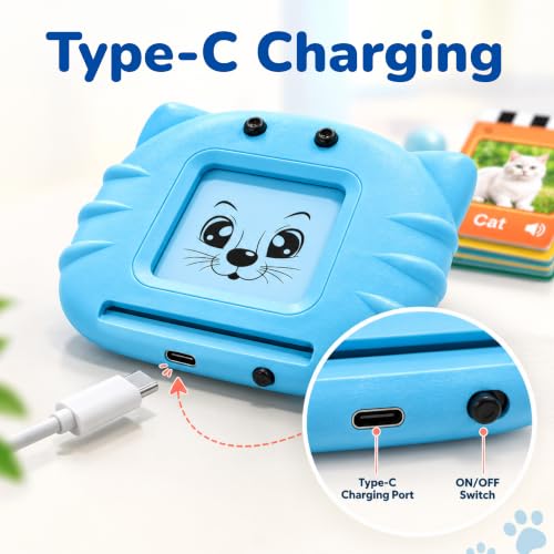 Image of Lifelong Talking Flash Cards for Kids | 122 Dual Side Audio Cards with Type C Rechargeable Talking Device | Vocabulary, Memory Interactive Learning Cards | Educational Preschool Toy for Kids 2-5 Yrs