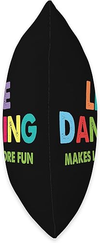Miniatura 2 de Choreographed Country Music Dance Line Dancer Line Makes Life More Fun - Almohada de regalo colorida para danza occidental, 18.0 x 18.0in, multicolor