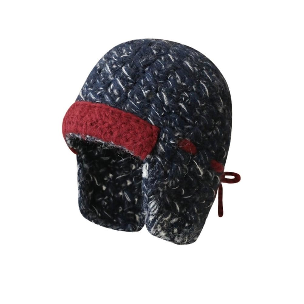Damen Winddicht Süße Elegante Gestrickte Mütze Herbst- Und Winter Outdoor Warme Lei-Feng-Mütze