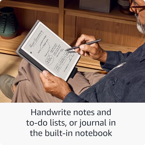Amazon 53-036208 New Amazon Kindle Scribe (64Gb) - Redesigned Display With Uniform Borders. Now Write Directly On Books And Documents. With Built-In Notebook Summarization. Includes Premium Pen thumb #4