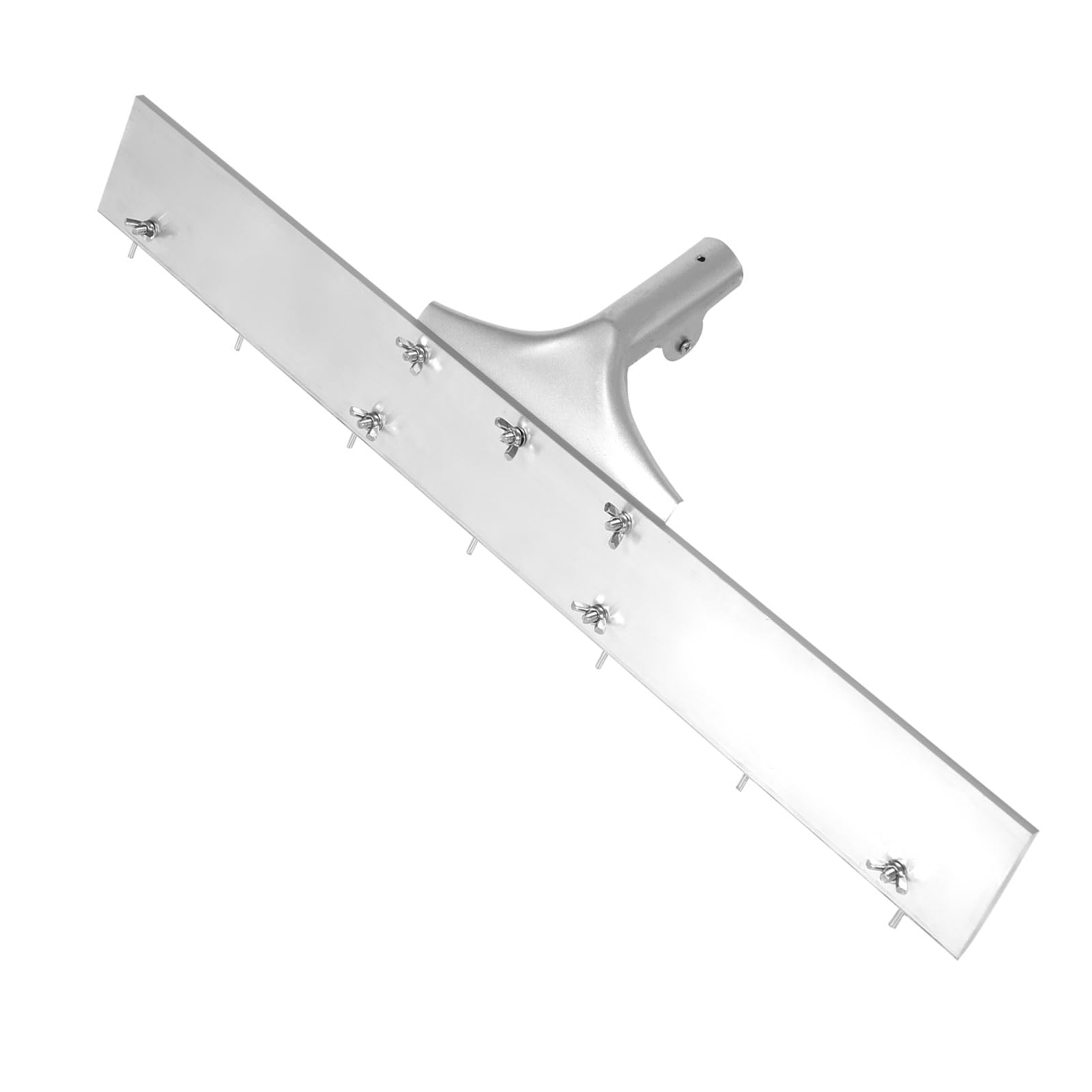 Rastrello livellatore per massetto, 60 cm, resistente, autolivellante, con 7 perni regolabili, regolabile fino a 7 mm di altezza, rastrello livellante per composti autolivellanti, massetti liquidi