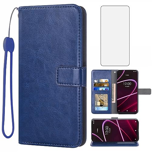 Étui T-Mobile Revvl 5G anti-choc avec vitre de protection et rangement