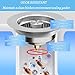 3 in 1 Kitchen Sink Drain Strainer,Universal Stainless Steel Kitchen Sink Stopper, Pop Up Anti-Clogging for 3-1/2 Inch US Standard Sink Drain Strainer