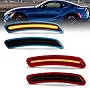 For 2020 2021 2022 2023 2024 Toyota Supra Smoked LED Side Markers Corner Lights (Smoke Lens) (Amber Fronts) (Red Rears) DRL