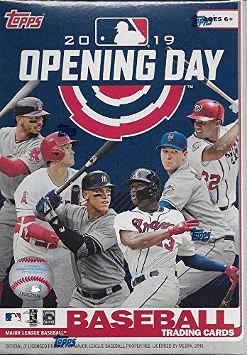 2019 Topps Opening Day Baseball Series Unopened Blaster Box with 11 Packs of 7 Cards Possible Autographs and Game Used Relics Cards