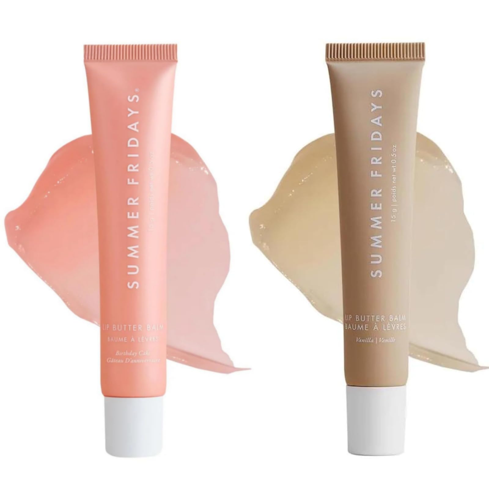 Summer Fridays Lip Butter Balm - Moisturizing Natural Lip Care, Conditioning Mask for Instant Moisture, Shine and Hydration - Sheer-Tinted, Soothing