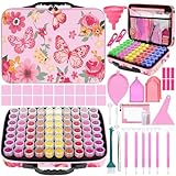 NINGESHOP Diamond Painting Bambini o Adulti, Diamond Painting Kit Completo, 70 Slots Diamo...