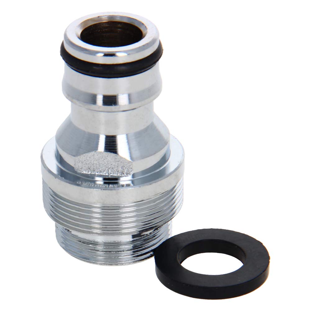 Othmro Garden Hose Quick Connect Nickel-plated Water Hose Fitting Connectors M20 Male Threaded Adapter 1pcs