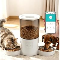 Amazon | 自動給餌器 猫 犬 キャットフード カメラ付き スマート自動