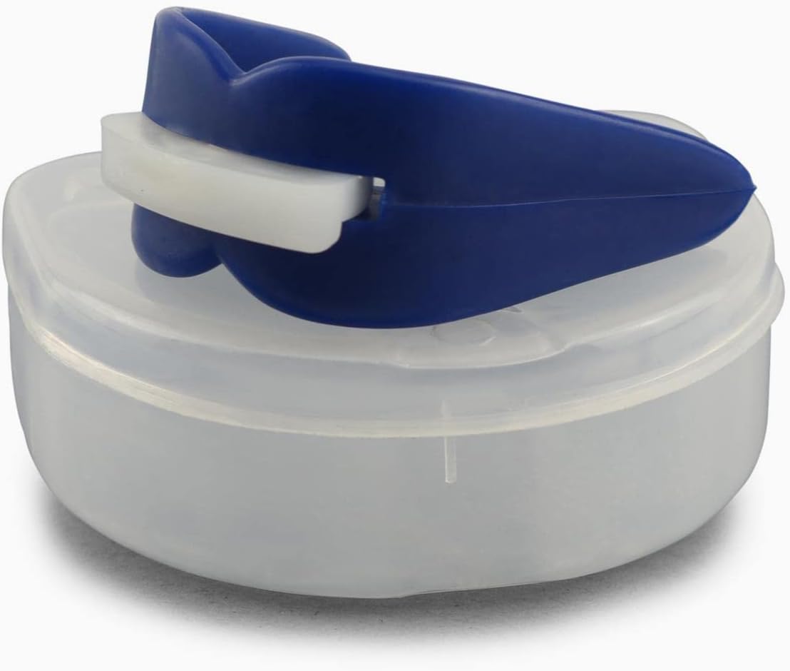 Mouth Guard Double Impression | Mouth Guard for boxing, MMA, Rugby, Muay thai, Hockey, Judo, karate Martial Arts and all Contact Sports | Easily adjustable and Better breathing Blue Color