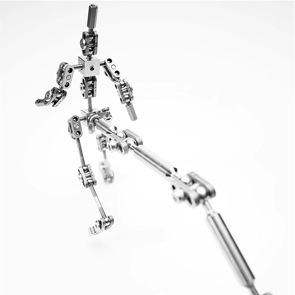 Zestawy do animacji poklatkowej DIY, szkielety metalowych kukiełek do tworzenia postaci/lepienie z gliny i kreatywna zabawa,20CM