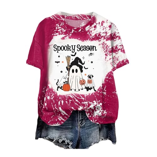 ハロウィン tシャツ レディース 幽霊 オレンジ コスプレ 大人 おもしろ 面白い おしゃれ 人気 ティーシャツ 大きいサイズ 丸首 半袖tシャツ ゆったり かわいい トップス ハロウィン 仮装 衣装 コスチューム コスプレ 学園祭 文化祭