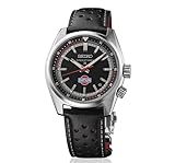 Seiko Speedtimer Automatico Limited datsun, Cassa 39.5mm, Quadrante Nero, Cinturino in Pelle, Impermeabile 100m, SPB517J1