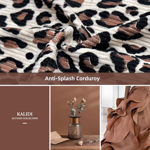 Image of KALIDI Corduroy Tote Bag, Large Slouchy Hobo Messenger Crossbody Bag | Anti Splash Zipper Side Pockets Shoulder Bag Adjustable Strap Lightweight Casual Work Shopping Women
