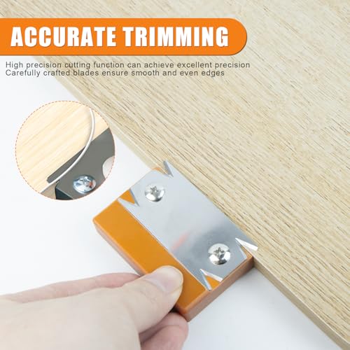 Kantenschneider Für Holzbearbeitung，Kantenschneider Umleimer Holzbearbeitung Werkzeuge Handhobel Mit 1 Ersatzklinge, Umleimer, Rutschfest Kantenhobel Für Holz Pvc Abs(Farbe)