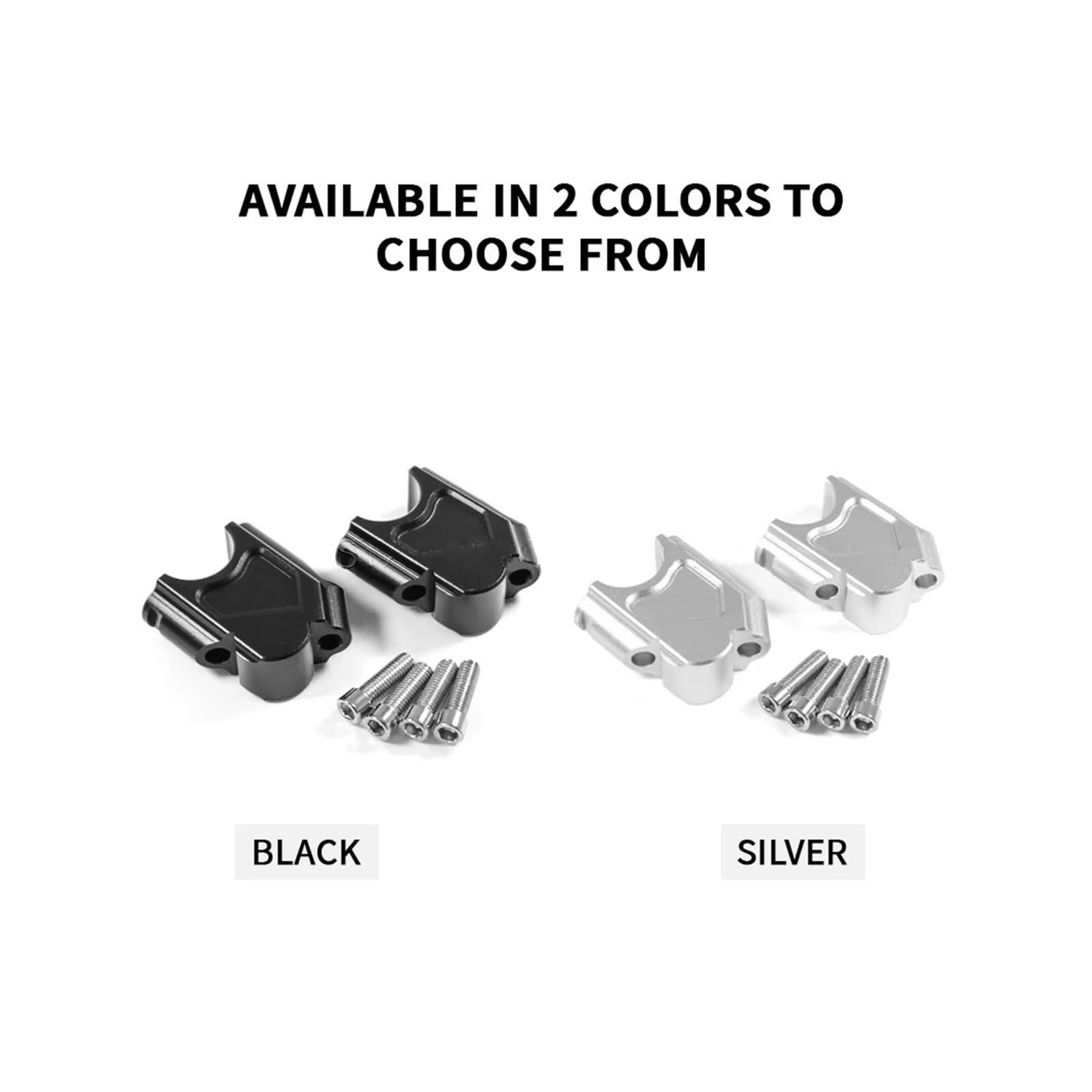 Riser Manubrio Moto Per BMW F800GS F800GT F 800 GS Per ADV F 800 GT Moto Manubrio Riser Manubrio Morsetto Ascensore Riser(Argento)