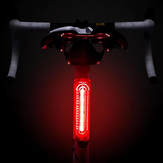 Bicycle Rear Light, USB Rechargeable Ultra Bright 120lm Warning LED Safety 5 Modes IPX6 Waterproof Bicycle Light, LED Light for Bike, Mountain Bike, etc