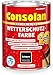 Produktbild Consolan Wetterschutzfarbe, Deckender Holzschutz für Außen, Schwarz, 750ml