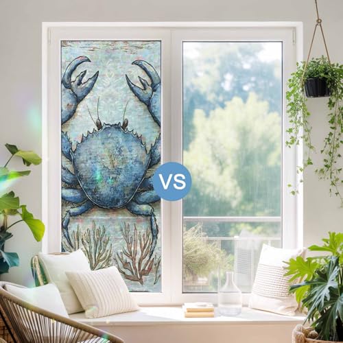 Película decorativa adhesiva para ventana 17.7x78.7 pulg. miniatura 3