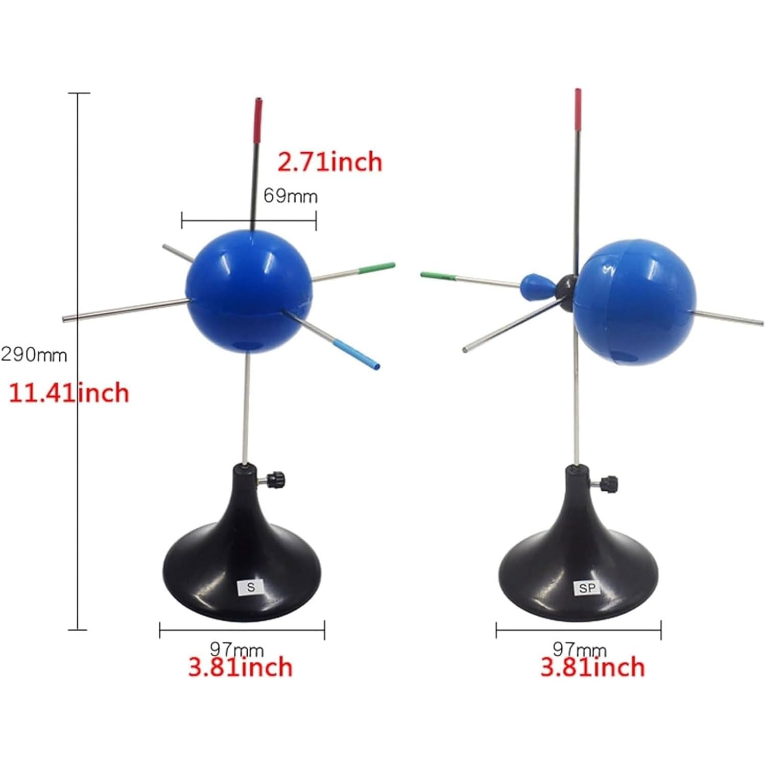Elektronenwolken-Hybrid-Orbitalmodell Chemie-Unterrichtsgeräte Elektronisches Wolken-Hybrid-Orbitalmodell S SP SP2 SP3 Px Py Pz Objektdeformationsdemonstrator Zeigerphysik