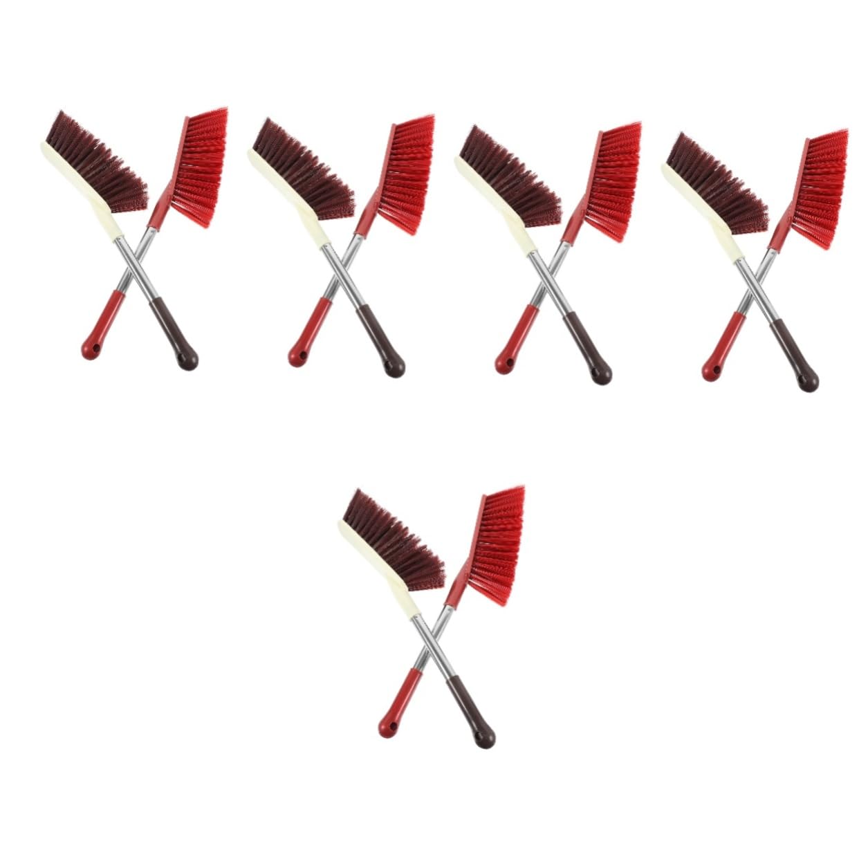SOLUSTRE 10stücke Staubbesen Mit Edelstahlgriff Weiche Reinigungsbürste Für Sofa Bett Und Teppich Multifunktionale Haushaltsreinigung Für Möbel Und Kleidung