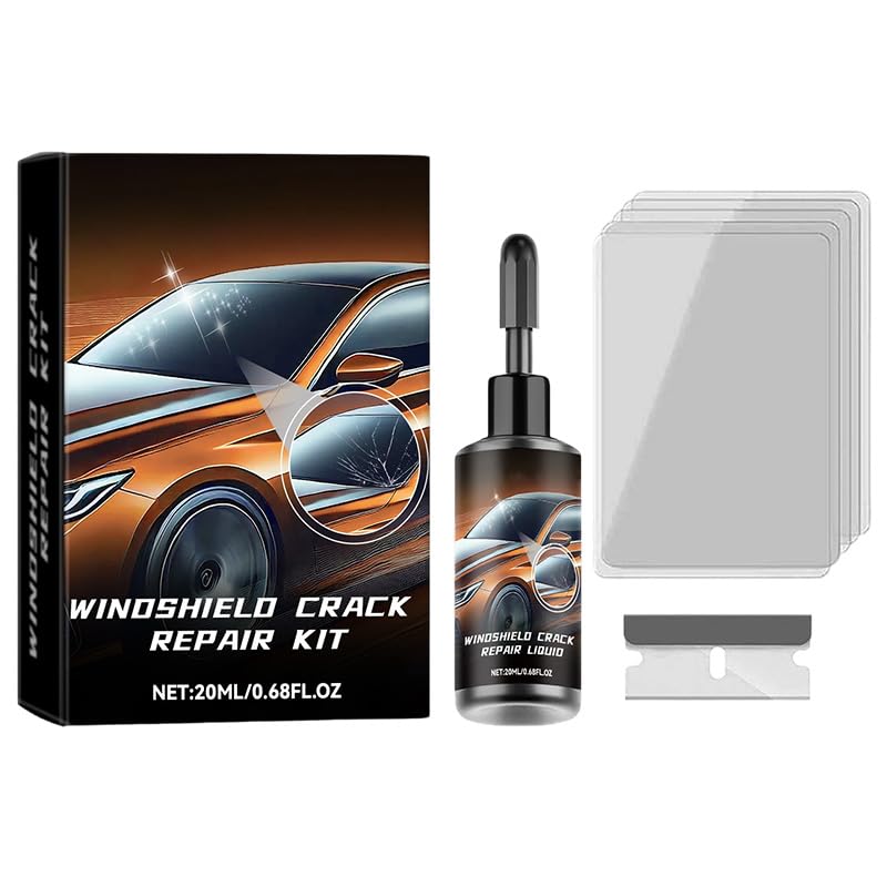 AIIONP Windshield Crack Repair Kit 2026 New Cracks Gone Glass Repair Kit Auto Glass Crack Repair Fluid Car
