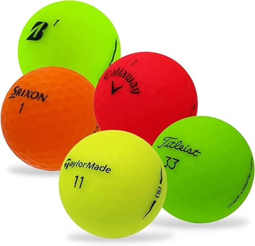 Golf Ball Monkey Pelotas de golf mate baratas Mezcla Reciclada Bolas de golf de neón de colores -Grandes marcas y modelos! Buen estado Usado Pelotas
